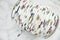 Butterfly Print Rib Knit Trim Spaghetti Straps Hollow Tube Tubular Trim 10 yards ATN01097